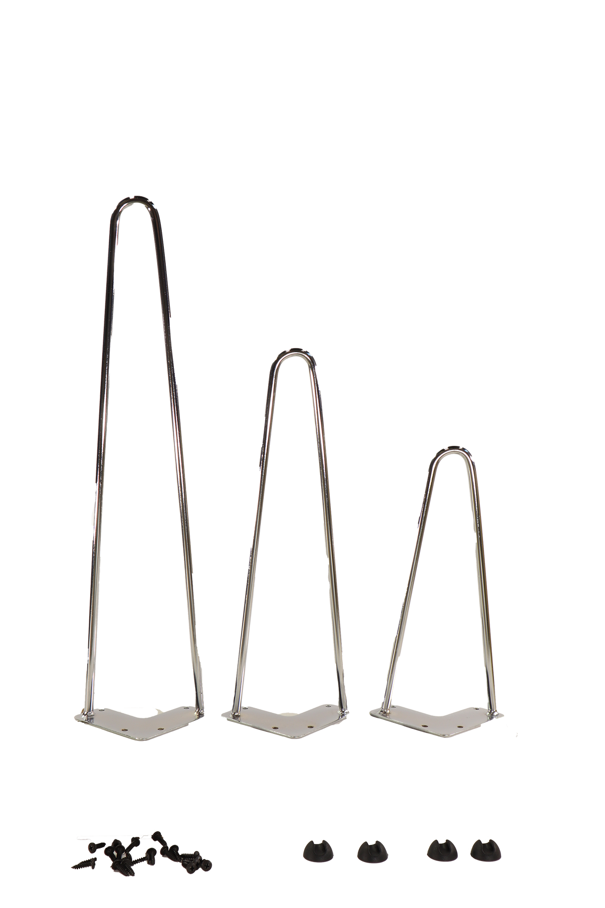 2 Rod Chrome Hair Pin Legs stoneycreekwoodsupply